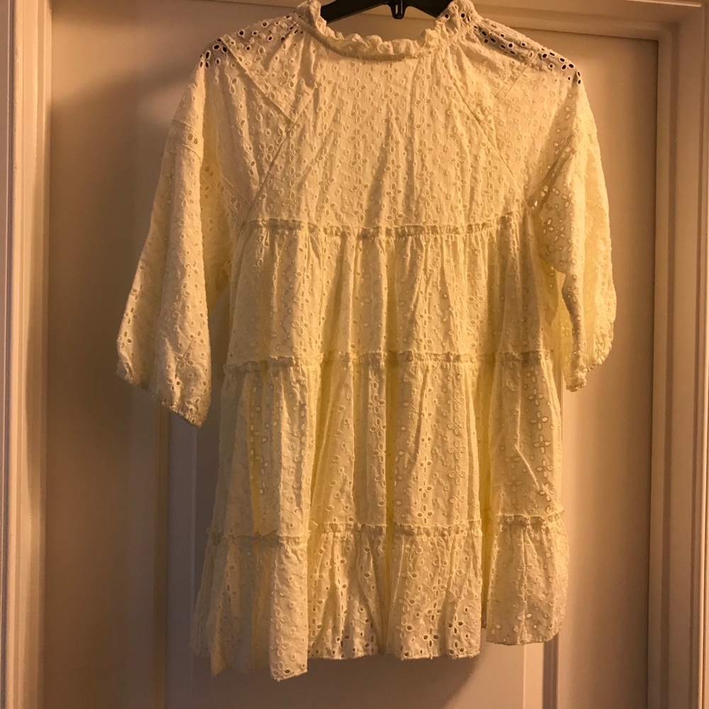 Altard State Cream Ruffle Blouse - Picture 3 of 3